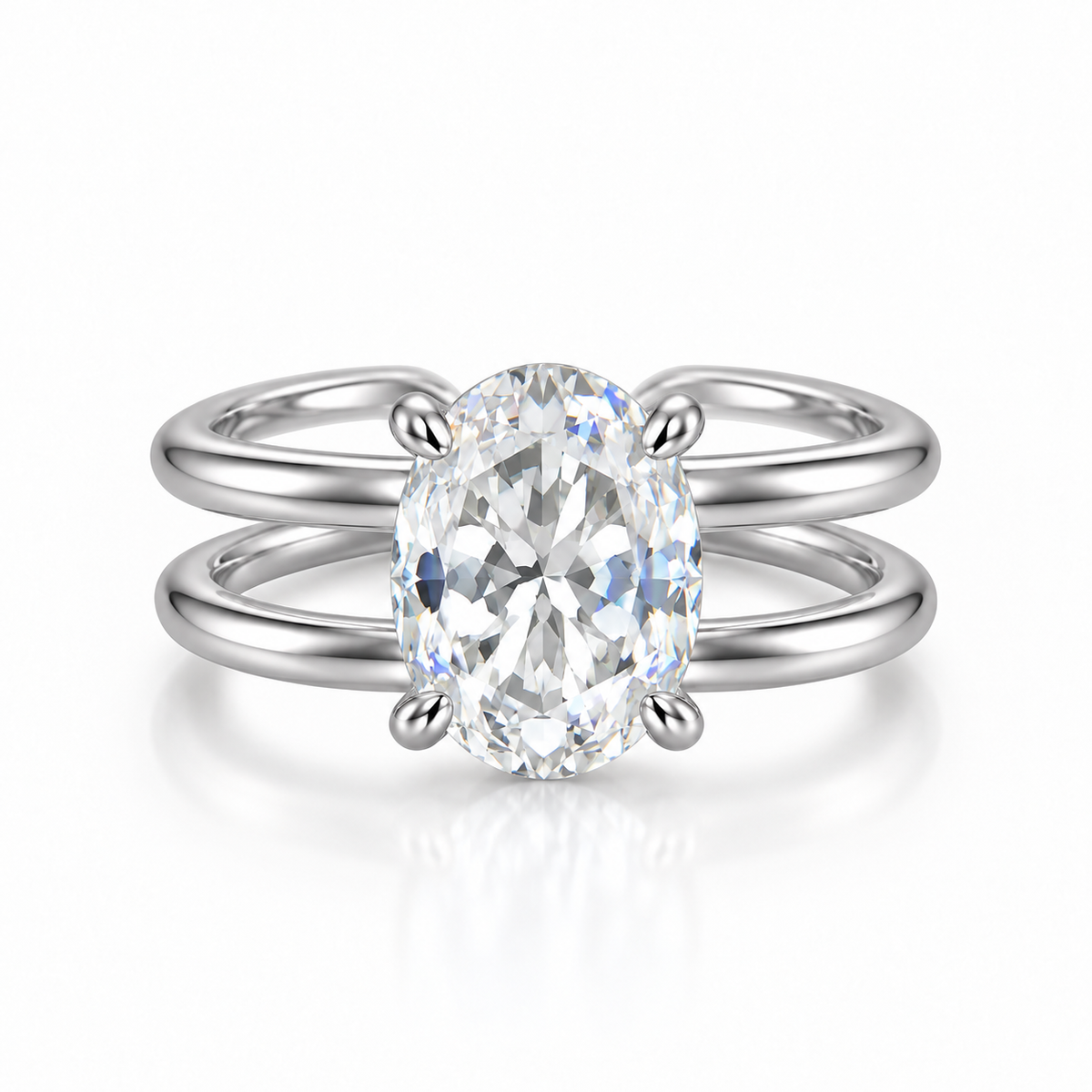 The Serene ring in silver
