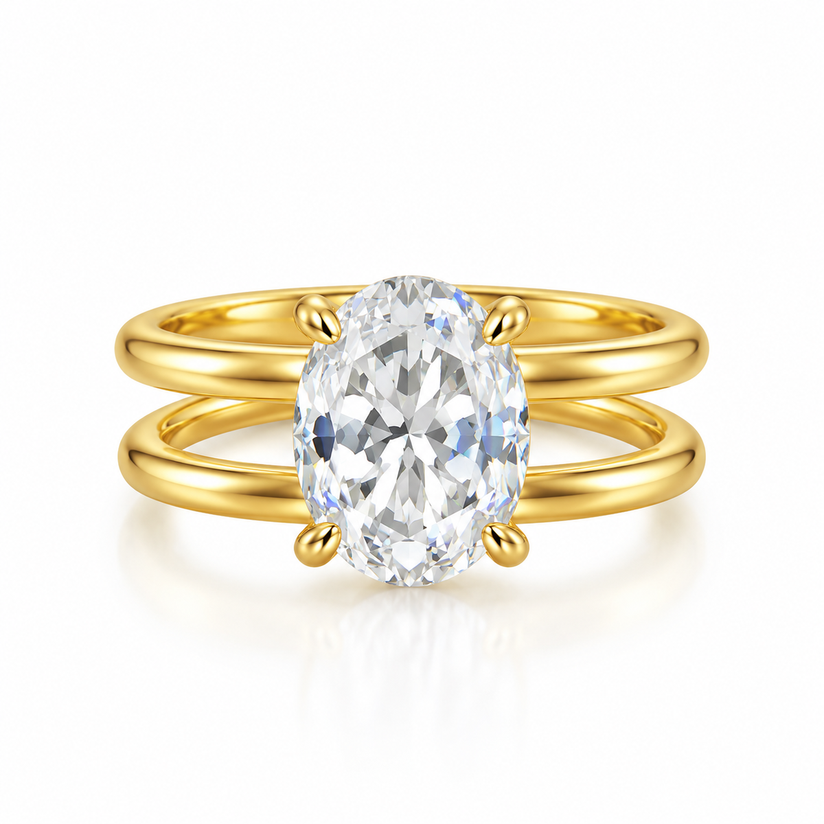 The Serene ring in gold