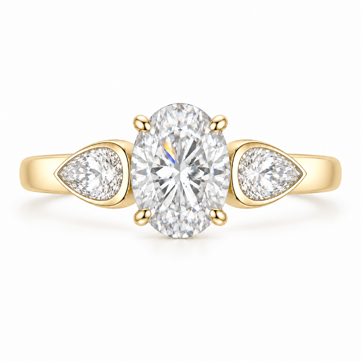 The Adeline ring in gold