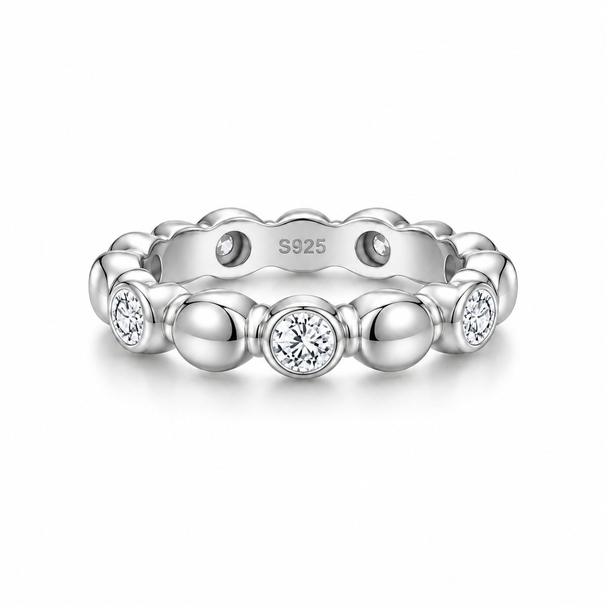 The Esme band in silver