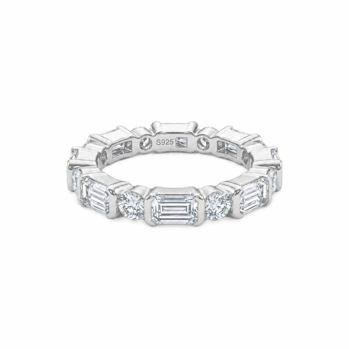 The Mirabelle band in silver